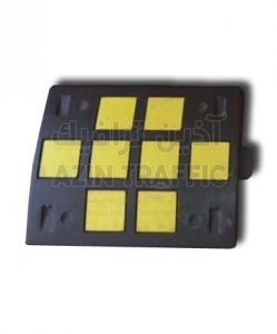 آذین ترافیک سرعت گیر - سرعتگیر - لاستیکی - با شبرنگ - مواد روبی - اندازه 50 در 40 در 4