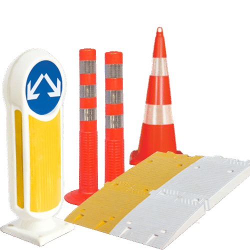 استوانه-ترافیکی-کله-قندی-مخروطی-ترافیکی-بولارد-سرعتگیر